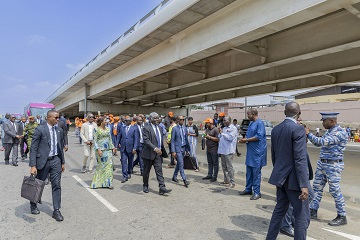 Côte d'Ivoire / Mobilité à Abidjan : la Y4, le 4ème pont, le tunnel du rond-point d’Abobo et trois autres infrastructures officiellement ouvertes à la circulation